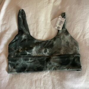 New! Lululemon Align Reversible Sports Bra Light Support,A/B Cup- Marble Green💚